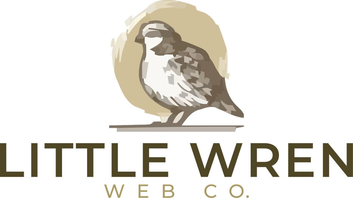 Little Wren Web Co. — watercolor wren logo